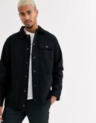 Vans Drill Chore Jacket With Chest Pockets In Black
