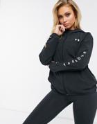Under Armour Training Hooded Woven Jacket In Black