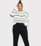 In The Style Plus X Lorna Luxe Skinny Denim Jean With Stirrup Detail In Black
