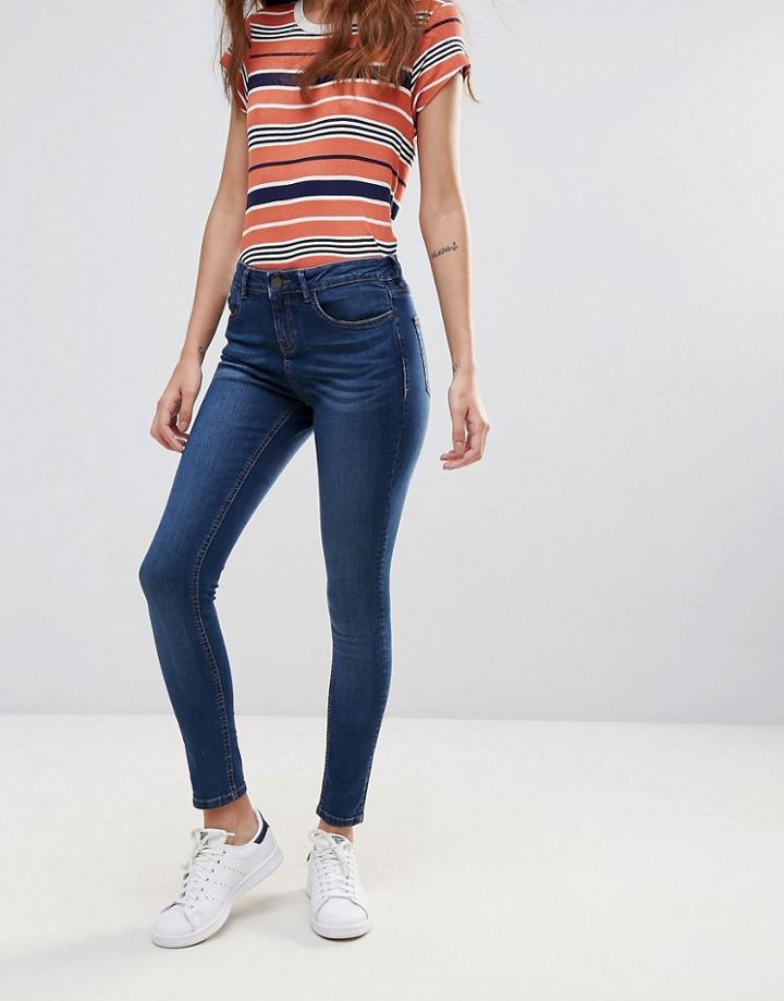 Waven Freya Skinny Ankle Grazer Jeans - Navy