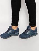 New Balance 574 Mono Sneakers - Blue