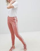 Adidas Originals Cigarette Pants In Pink - Pink