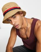 Tommy Hilfiger Established Bucket Hat In Beige-neutral