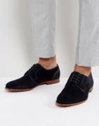Ted Baker Iront Suede Derby Shoes In Navy - Navy