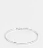 Asos Design Curve Bangle Bracelet In Minimal Design In Silver Tone