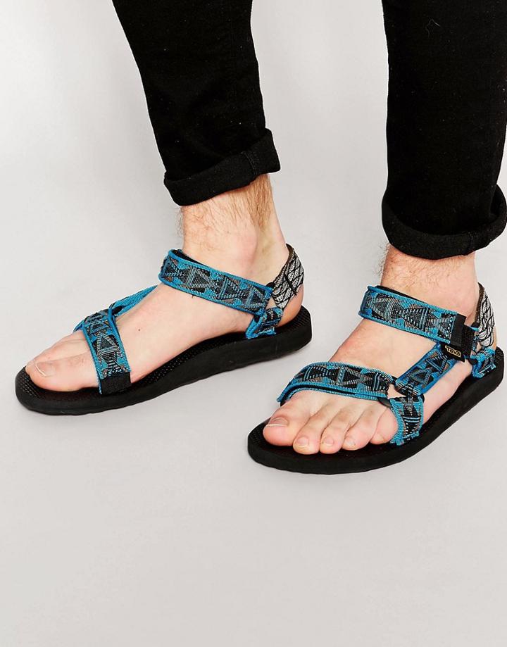 Teva Original Universal Marbled Sole Sandals - Blue