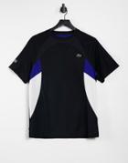 Lacoste Sport Breathable Color Block Tennis T-shirt-black