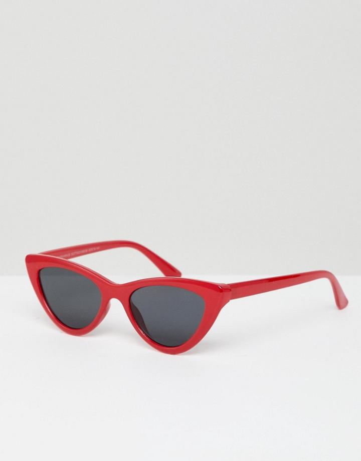 Stradivarius Cateye Sunglasses - Red