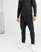 Native Youth Check Two-piece Slim Fit Pants-black
