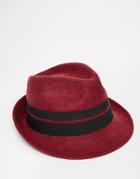 Catarzi Trilby Hat - Red