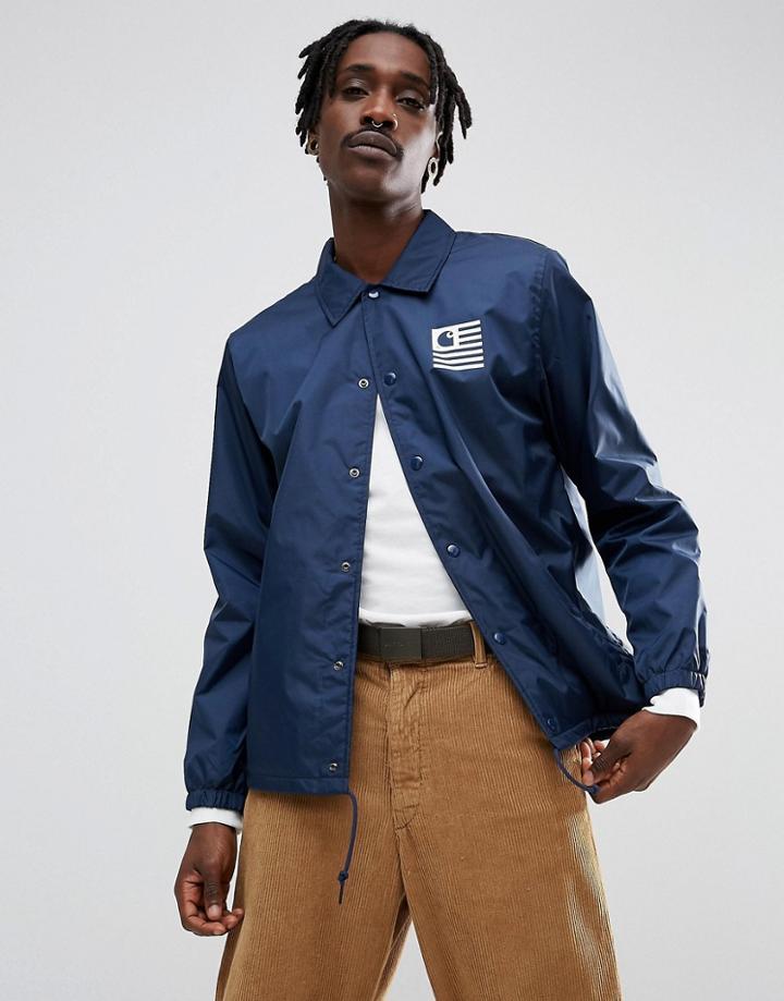 Carhartt Wip State Coach Jacket - Blue