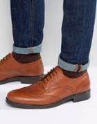 Selected Homme Oliver Brogue Shoes - Tan