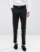 Asos Design Slim Suit Pants In Black - Black