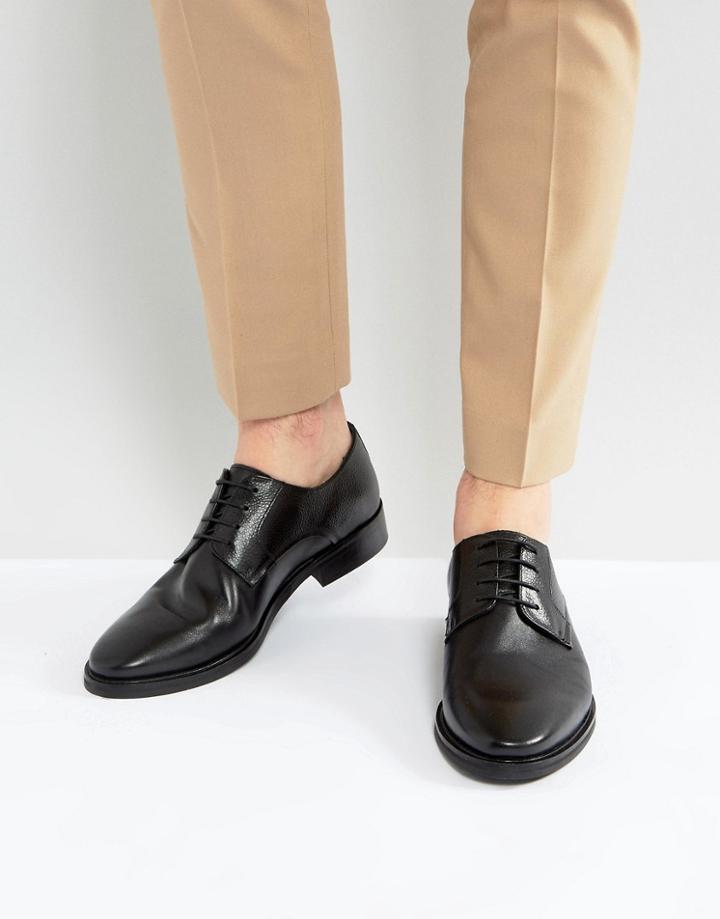 Walk London Heathcliff Leather Shoes - Black