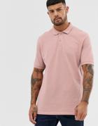 Jack & Jones Essentials Slim Fit Polo In Pink - Pink