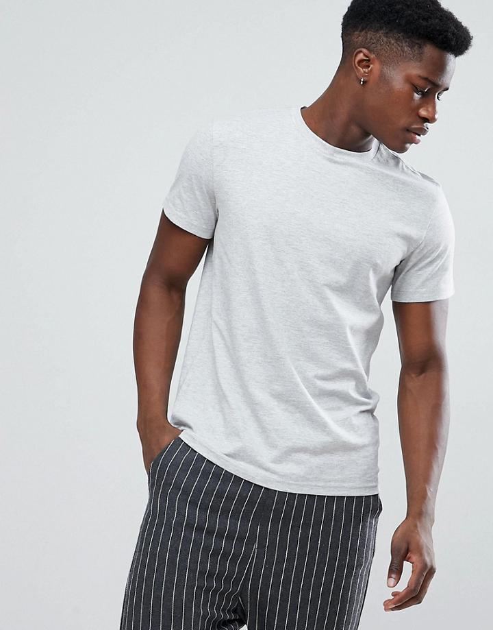 Weekday Alan T-shirt In Gray