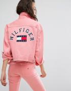 Tommy Jeans 90's Girlfriend Trucker Jacket - Pink