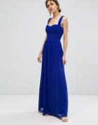 Little Mistress Chiffon Maxi Dress - Blue