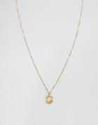 Asos Faux Pearl Oyster Necklace - Cream