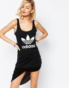 Adidas Originals Skinny Tank Top With Trefoil Logo - Black