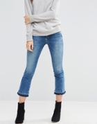 Only Nadia Cropped Flare Jean - Blue