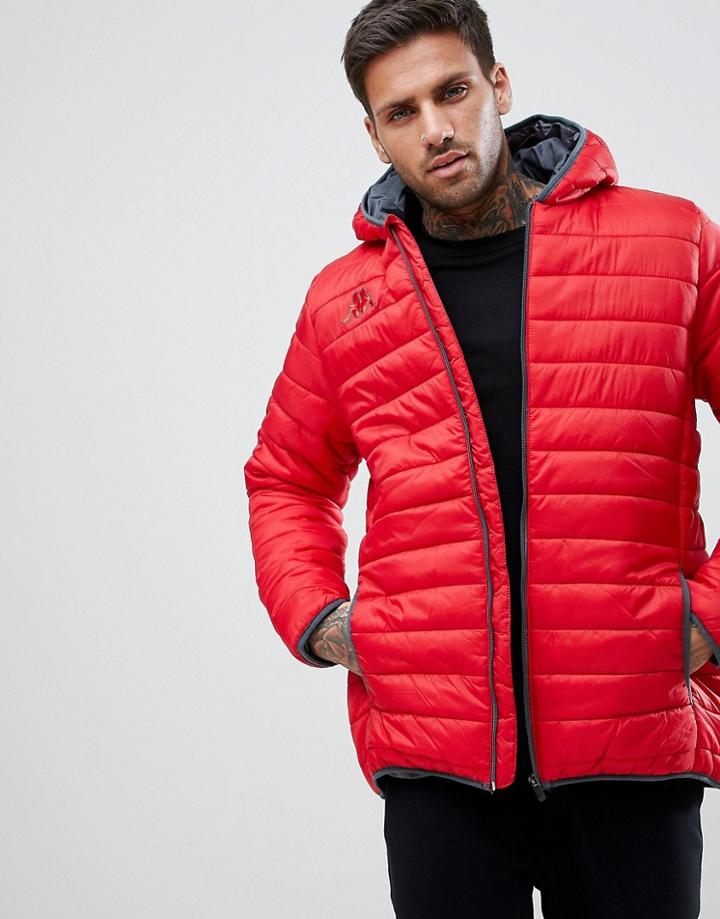 Kappa Bacrio Full Zip Training Jacket - Red