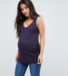 New Look Maternity Voop Tank - Navy