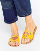 Love Moschino Heart Sandals - Yellow