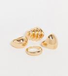 Reclaimed Vintage Inspired The 4 Pack Of Chunky Gold Rings