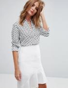 Millie Mackintosh Spot Blouse - White