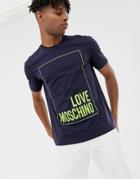 Love Moschino Box Logo T-shirt - Navy