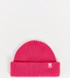Collusion Unisex Fisherman Beanie In Bright Pink