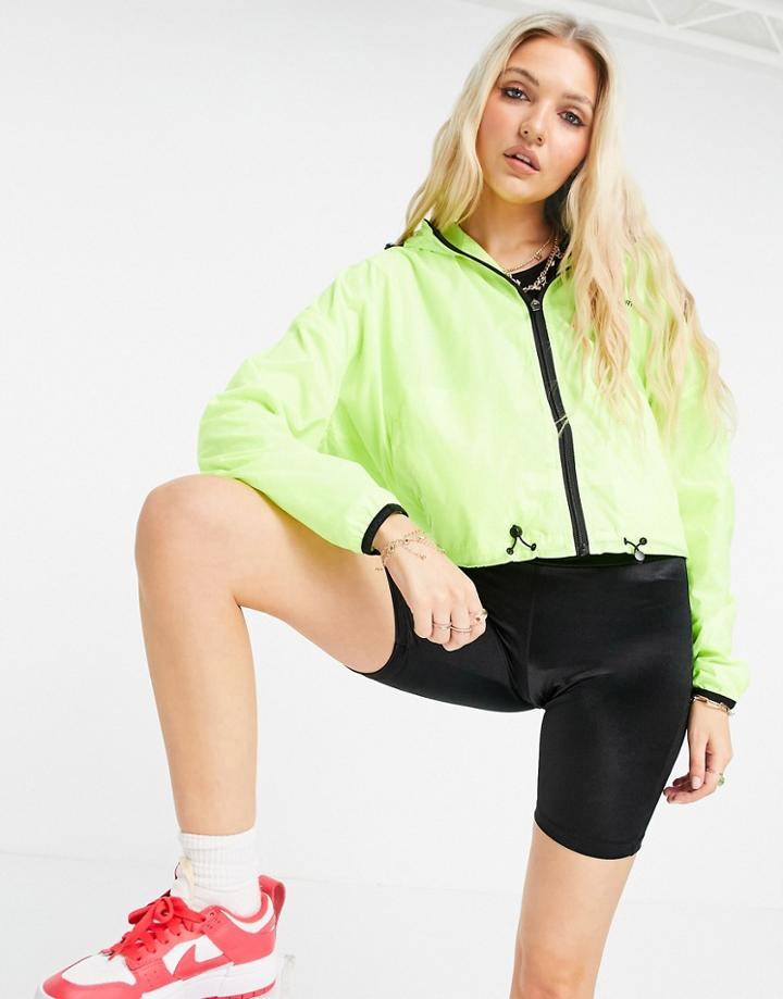 Superdry Sport Active Lightweight Batwing Jacket In Neon Yellow