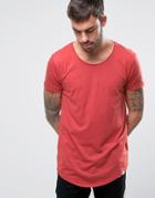 Lee Shaped T-shirt Melange Jersey - Red