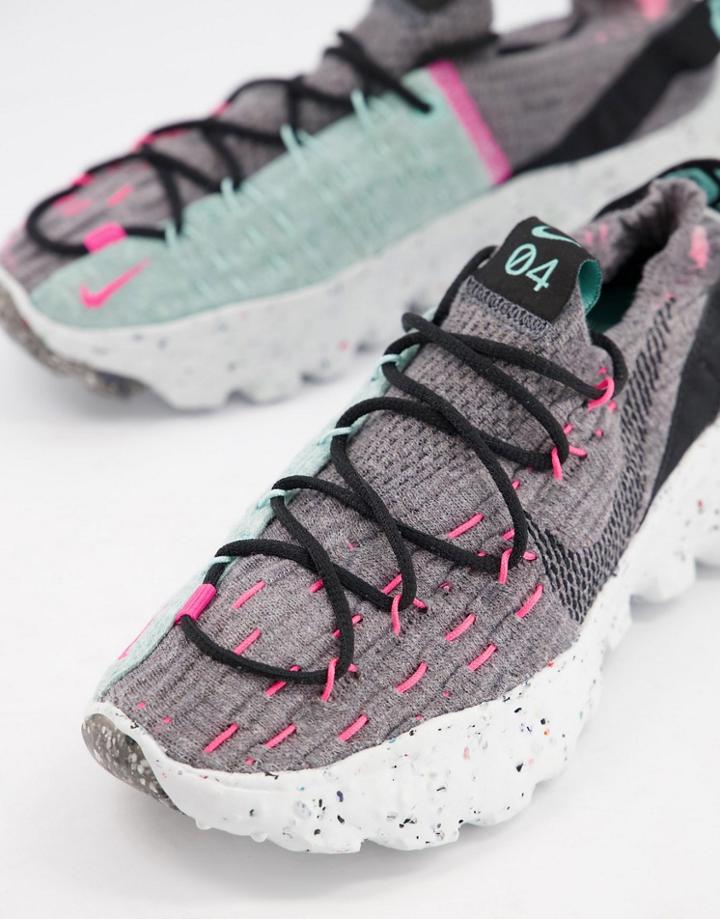 Nike Space Hippie Sneakers In Gray Multi-grey