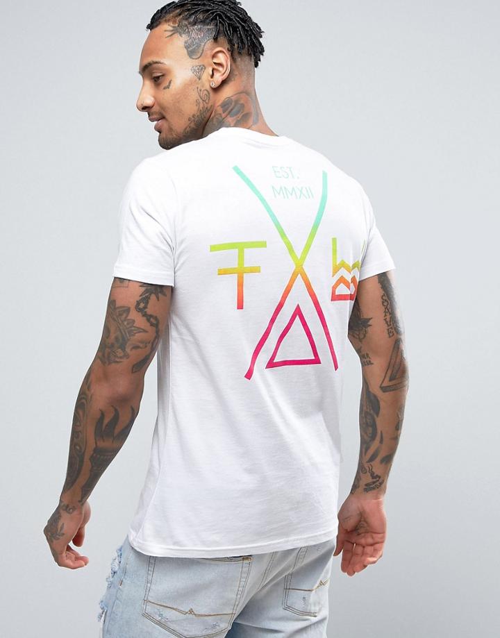 Friend Or Faux Palasade Back Print T-shirt - White