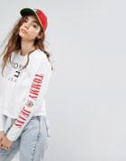 Tommy Jeans 90s Capsule Top With Arm Logo - White