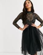 Rare London Sequin & Tulle Party Dress