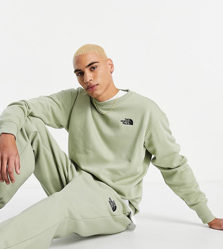 The North Face Essential Sweatshirt In Green Exclusive At Asos