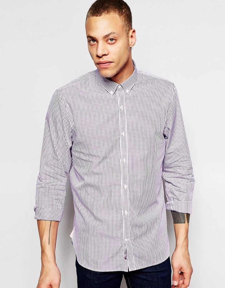 Ben Sherman Check Shirt - Purple