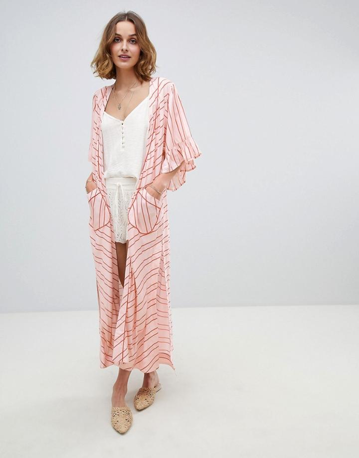 Rahi Cali Cabana Stripe Kimono - Multi