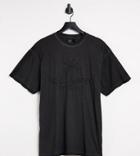 Reclaimed Vintage Inspired Front Print T-shirt In Charcoal-brown