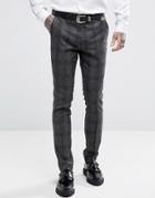 Rudie Skinny Nep Check Suit Pants - Gray