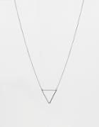 Asos Geometric Necklace In Black - Black