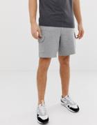 Asos Design Jersey Shorts With Cargo Pockets In Gray Marl