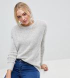 New Look Tall Knit Sweater - Gray