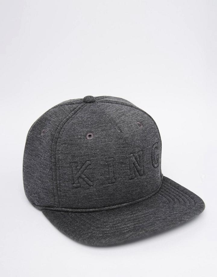 King Apparel Staple Boss Snapback Cap - Gray