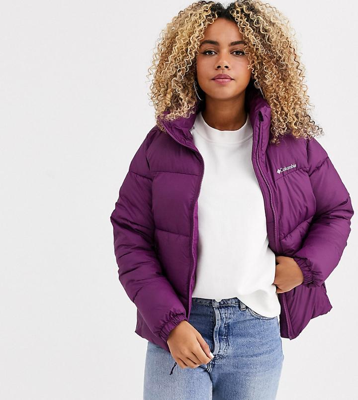 Columbia Puffect Jacket In Purple