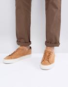 Tommy Hilfiger Dino Suede Sneakers In Tan - Tan