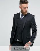 Heart & Dagger Peak Sb1 Super Skinny Suit Jacket - Black